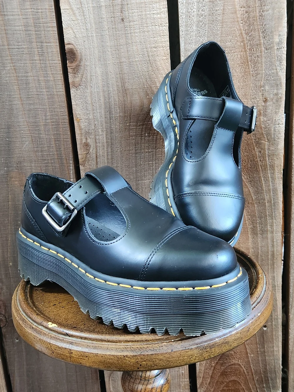 🖤👏🏼Dr. Martens Bethan Black Platform Mary Jane ✨️